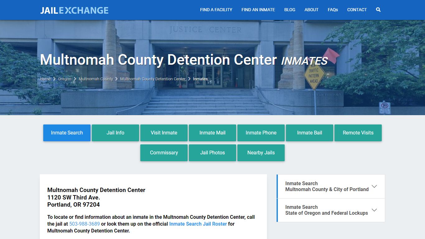 Multnomah County Inmate Search | Arrests & Mugshots | OR - JAIL EXCHANGE